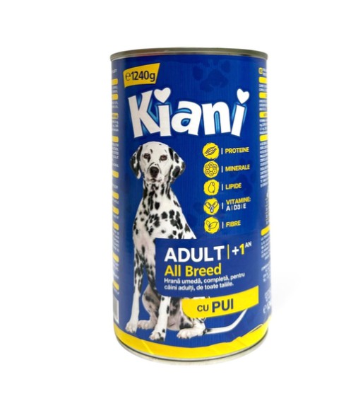 Консерви KIANI DOG для собак курка, 1.2кг